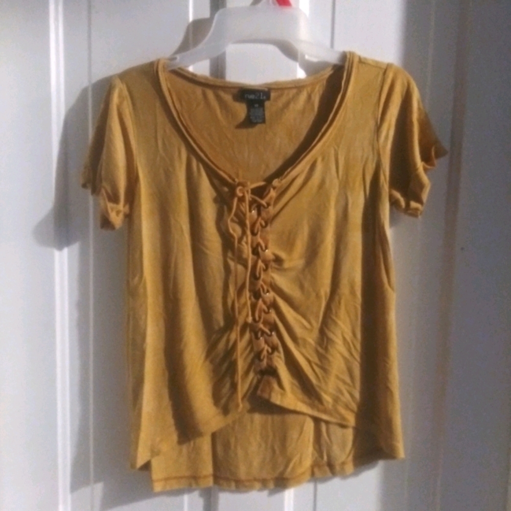 Rue 21 Cute XS Lace up Top